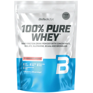 BioTechUSA 100% Pure Whey Çilek 454 Gr