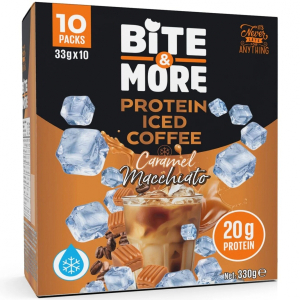 Bite&More Caramel Macchiato Proteinli Soğuk Kahve 33 Gr x 10 Adet  330 Gr