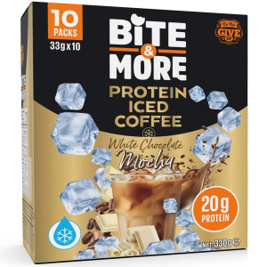 Bite&More White Chocolate Mocha Proteinli Soğuk Kahve 33 Gr x 10 Adet  330 Gr