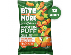 Bite&More Acı Biber ve Limonlu Vegan Protein Puff 50 Gr Bite&More Acı Biber ve Limonlu Vegan Protein Puff 50 Gr