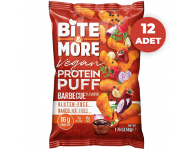 Bite&More Barbekülü Vegan Protein Puff 50 Gr Bite&More Barbekülü Vegan Protein Puff 50 Gr