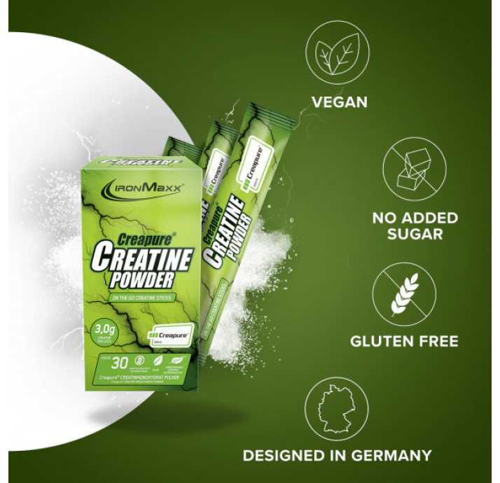 IronMaxx Creatine Creapure Sticks Aromasız 102 Gr
