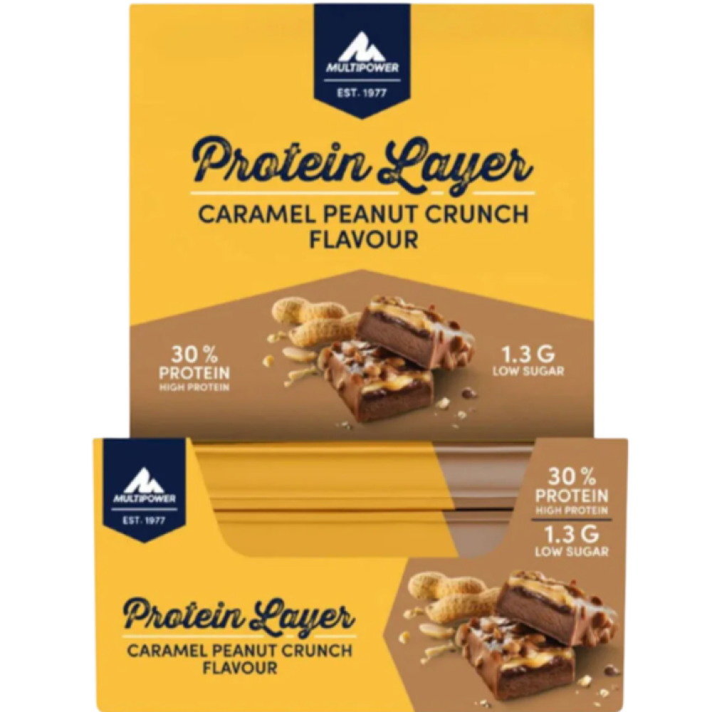 Multipower Protein Layer 50 Gr 18 Adet Yer Fıstığı Karamel 900 Gr