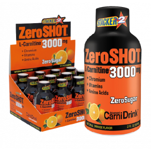 ZeroSHOT L-Carnitine 60 ml 3000 mg Portakal 12 Shot