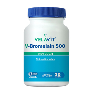 Velavit V-Bromelain 500 Takviye Edici Gıda 30 Tablet  30 Tablet