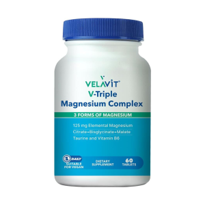 Velavit V-Triple Magnesium Complex Takviye Edici Gıda 60 Tablet  60 Kapsül