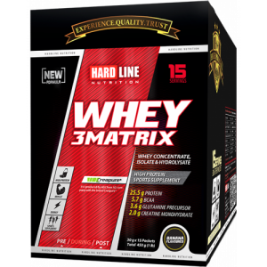 Hardline Whey 3Matrix Muz 450 Gr