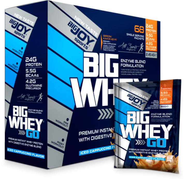 BigJoy Sports BigWhey Go Whey Protein 68 Şase Çilek 2074 Gr