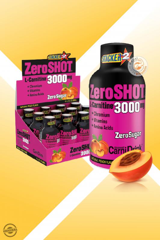 ZeroShot%20L-Carnitine%20Şeftali%20Aromalı%2060%20mL*12%20Adet